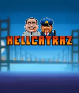 Explore the action-packed world of Hellcatraz slot by Relax Gaming, showcasing a comic-style prisoner and a guard with the infamous Alcatraz prison and San Francisco skyline in the background. This graphic captures the adventure and mischief of an escape-themed game, great for fans of retro gaming, providing a nostalgic gaming experience. 