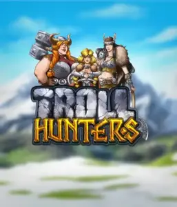 Enter the realm of "Troll Hunters," where bold Viking warriors stand ready to take on their foes. The logo features a male and female Viking, equipped with weapons, set against a chilly mountainous backdrop. They exude bravery and might, symbolizing the spirit of the game's adventurous theme.